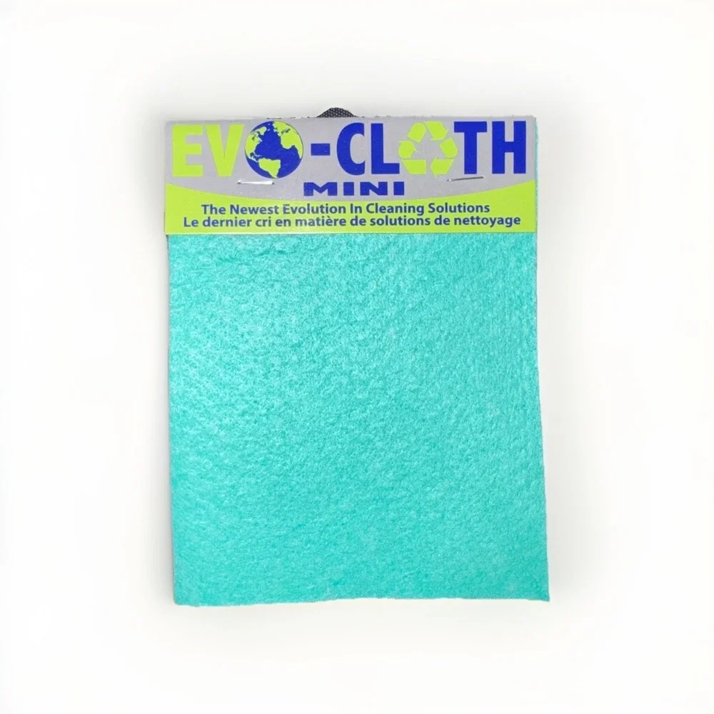 5-Pack Evo-Cloth Mini Cleaning‎ Solution Super Absorbent Reusable & Eco-Friendly